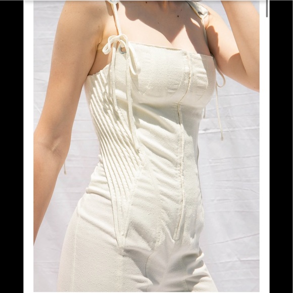 NWT Jill Renee Odette Raw Silk Jumpsuit - Picture 5 of 13